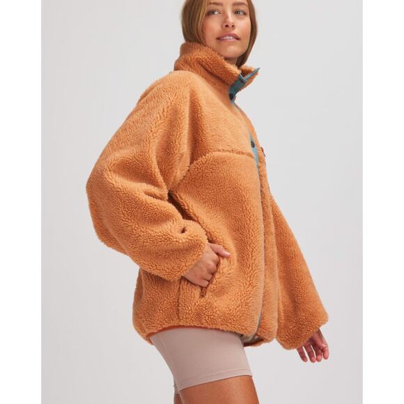 basin + range orange blue sherpa jacket - Picture 3 of 3